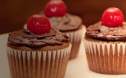 Cupcake, Cherry, Chocolate
