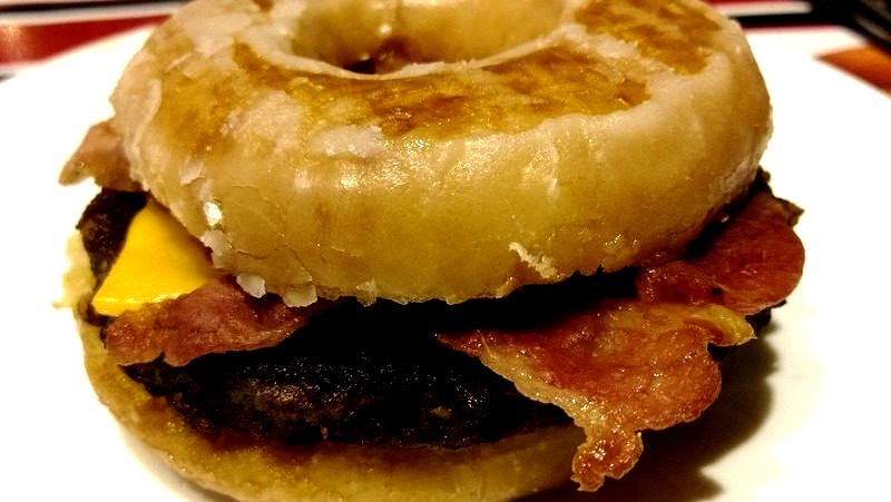Krispy Kreme Bacon Cheeseburger