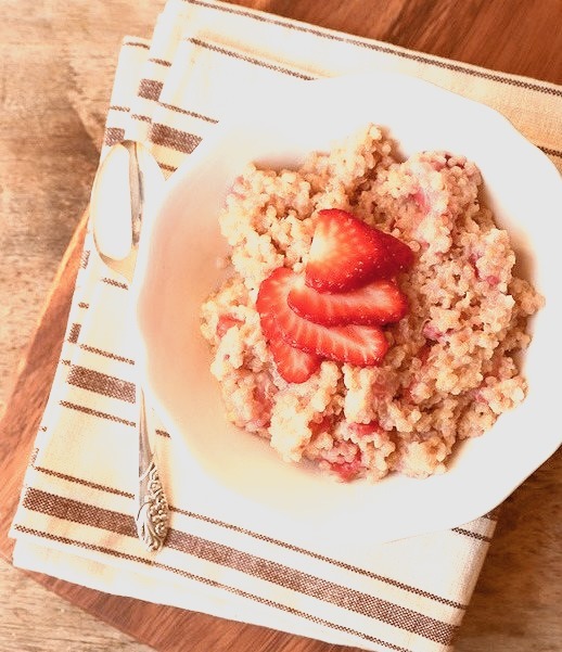 Strawberries and Cream Breakfast Quinoa