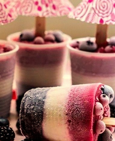 Diy healthy cute fruit ice cream on We Heart It.